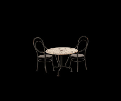 Dining table, Set with 2 chairs