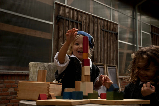 Rainbow blocks in sack - 100 pcs