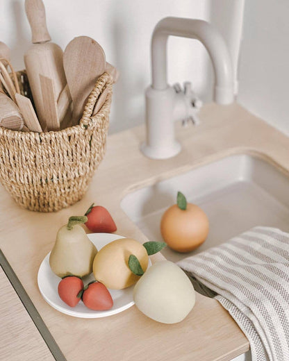 Wooden Fruit Set | Mini Set of Fruit Toys | Food Toys