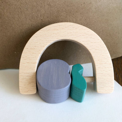 Plum fruit rattle