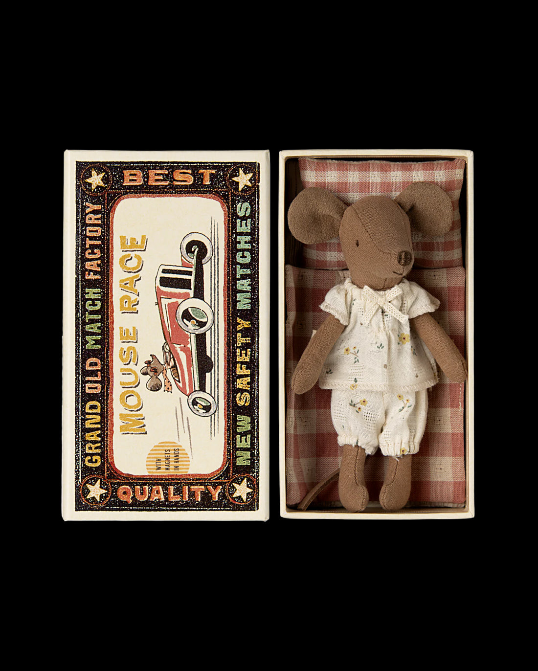 Big sister mouse in matchbox