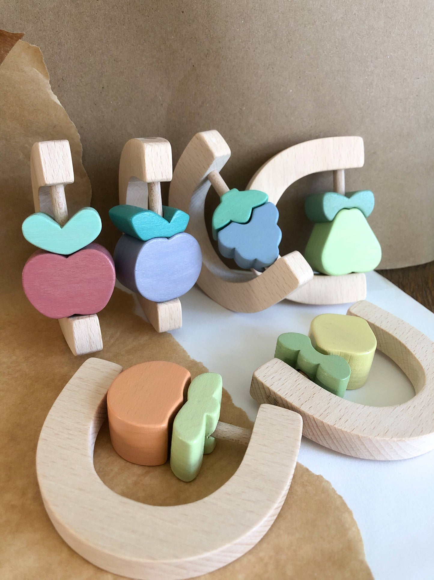 Plum fruit rattle