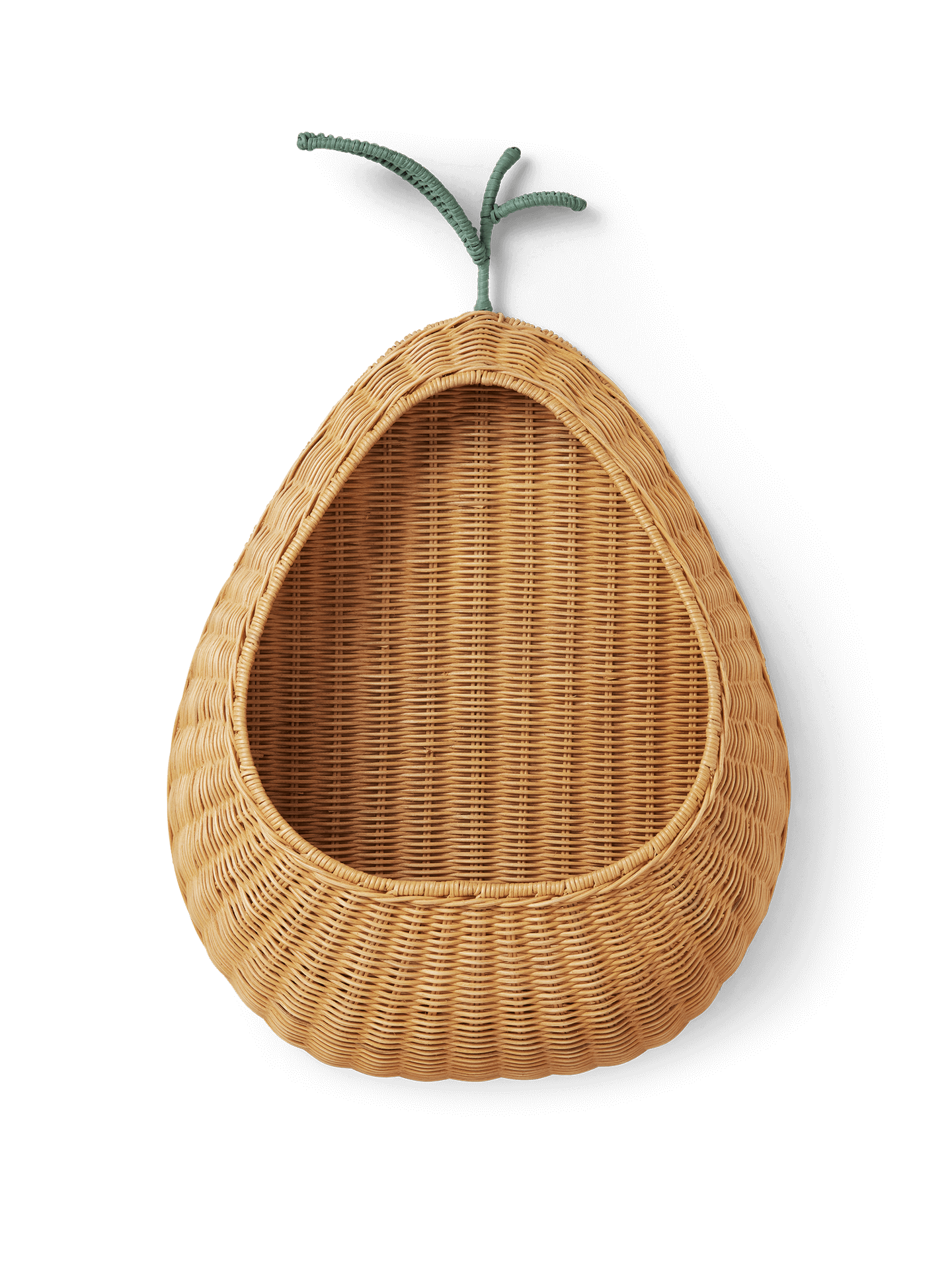 Pear Braided Wall Pocket - Natural