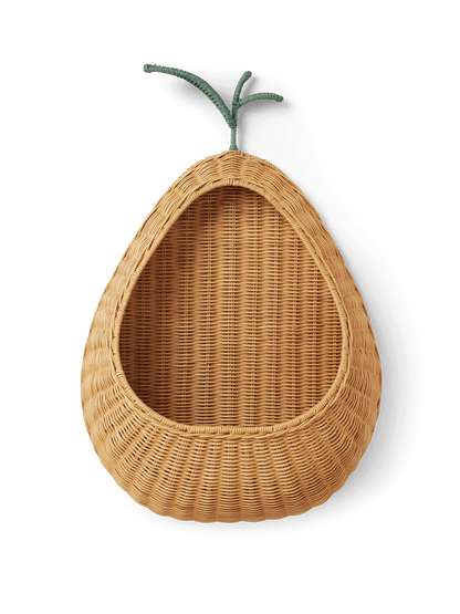 Pear Braided Wall Pocket - Natural
