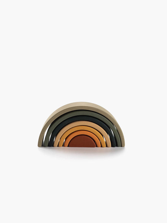 Wooden Rainbow Mini | Arch Stacking Toy | Jungle