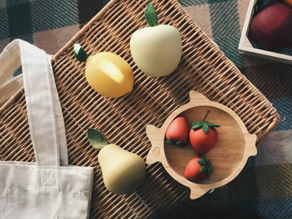 Wooden Fruit Set | Mini Set of Fruit Toys | Food Toys