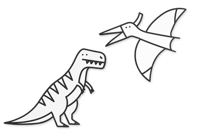 Dinosaurs to color in