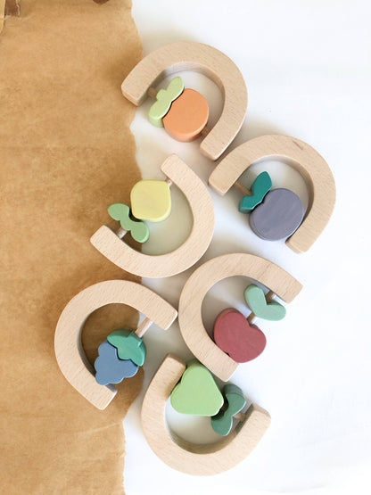 Plum fruit rattle