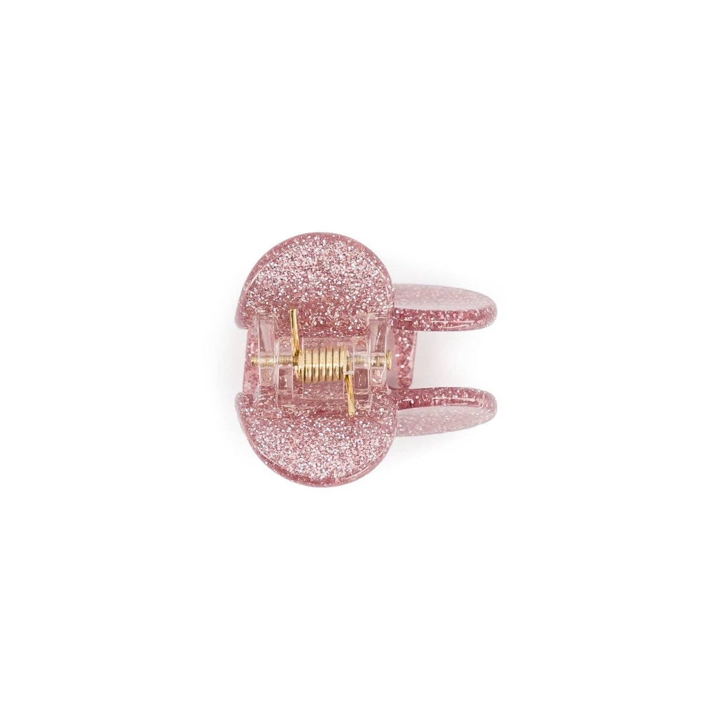 Mini clip - Pink glitter heart