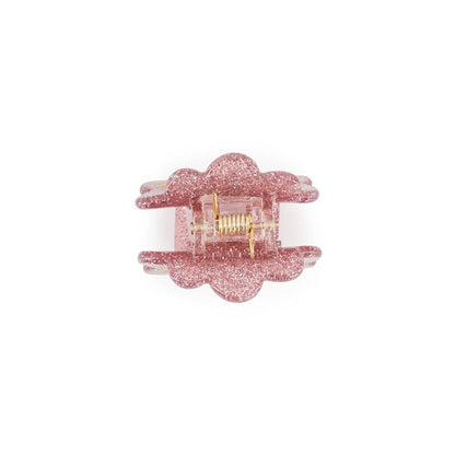 Mini clip - Pink glitter heart