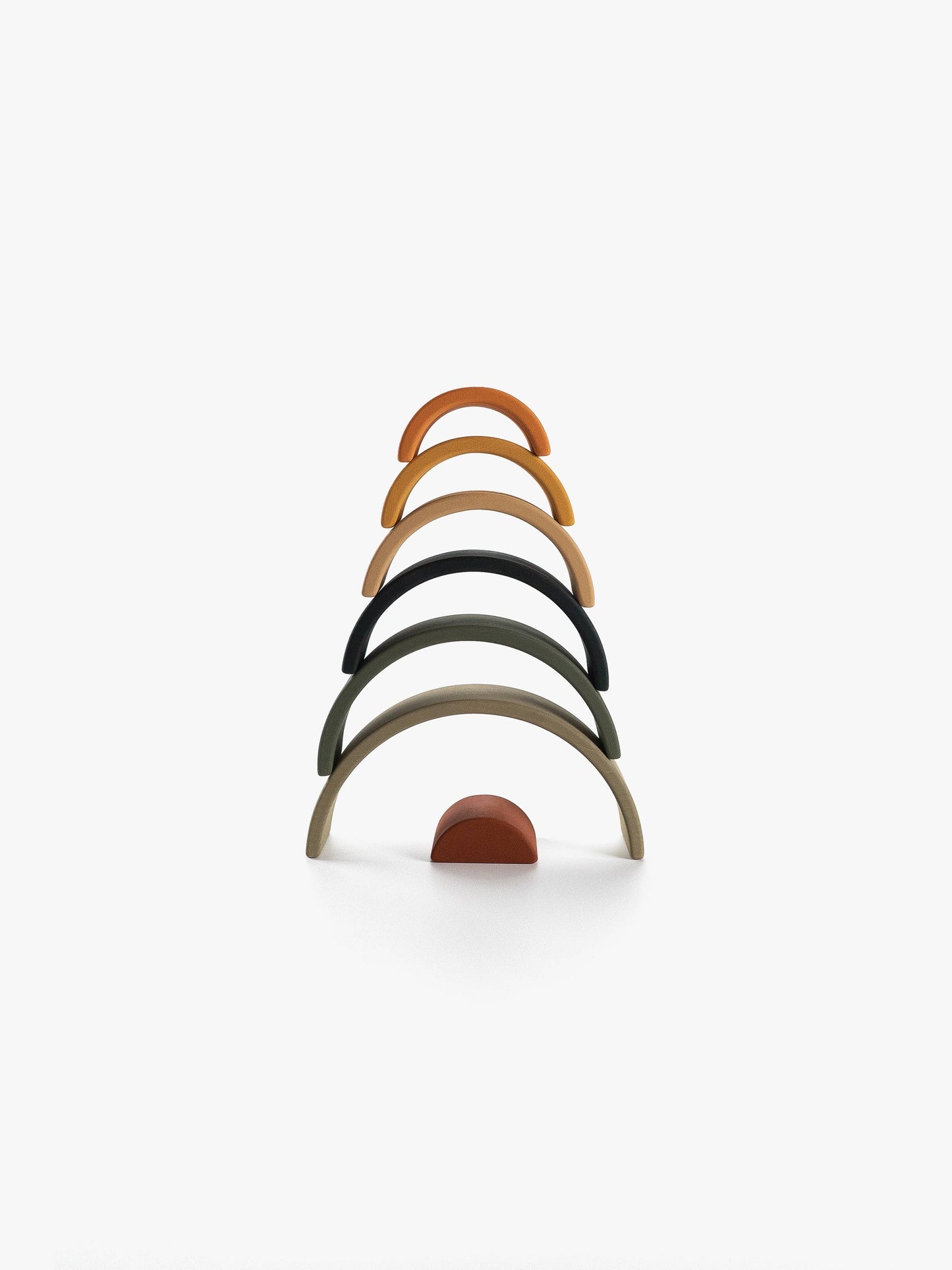 Wooden Rainbow Mini | Arch Stacking Toy | Jungle