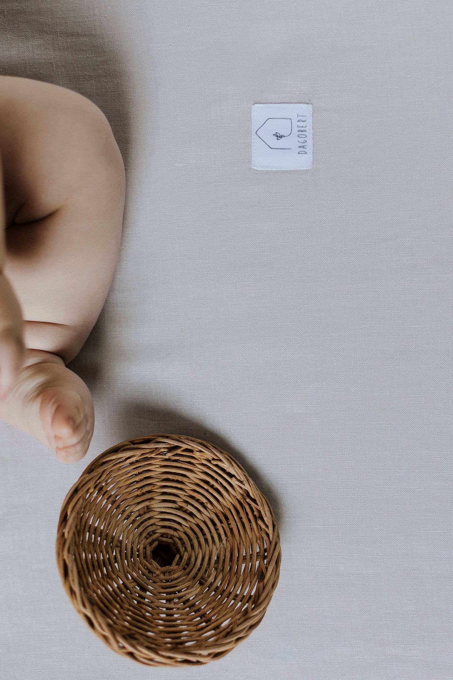 Linen play mat 123x115cm