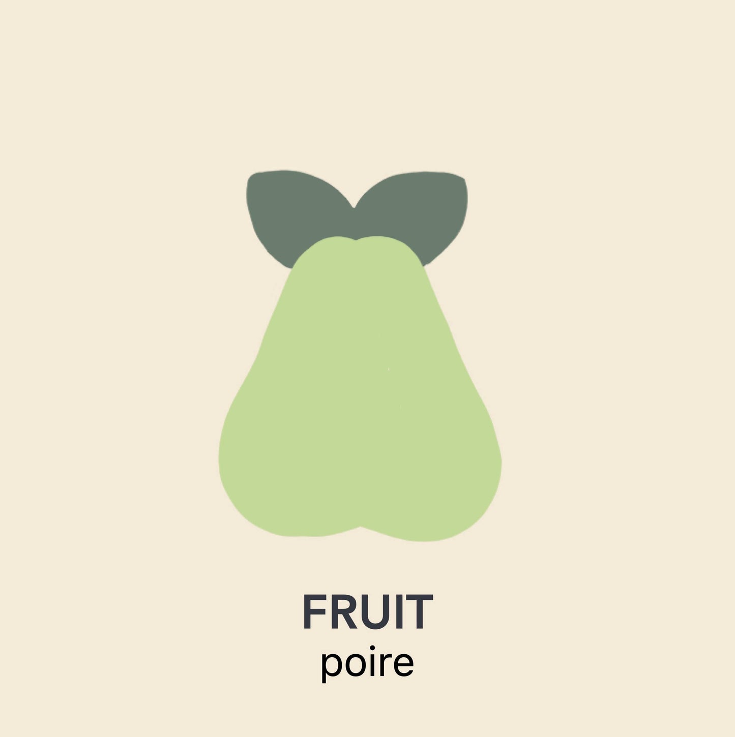 Pear fruit rattle