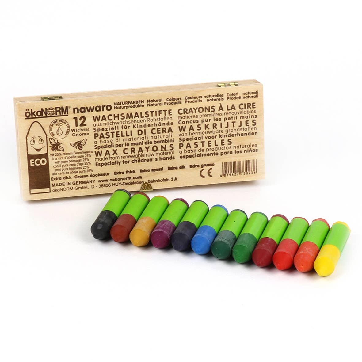 Wax Crayons Nawaro in wooden box