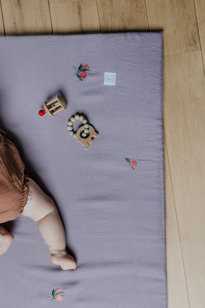 Linen play mat 123x115cm