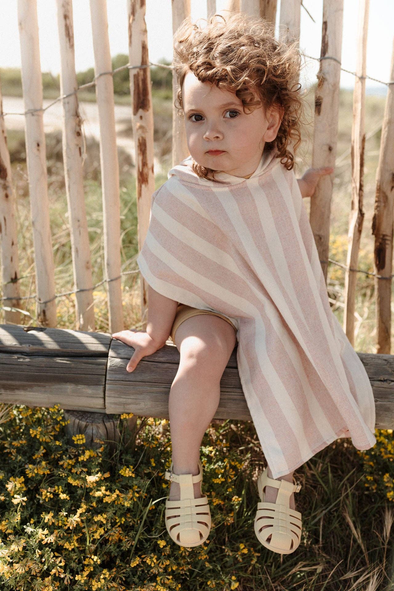 LOU poncho - Terracotta