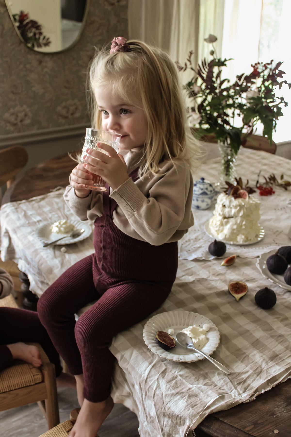 Silly Sillas Footless Tights Fig Blend