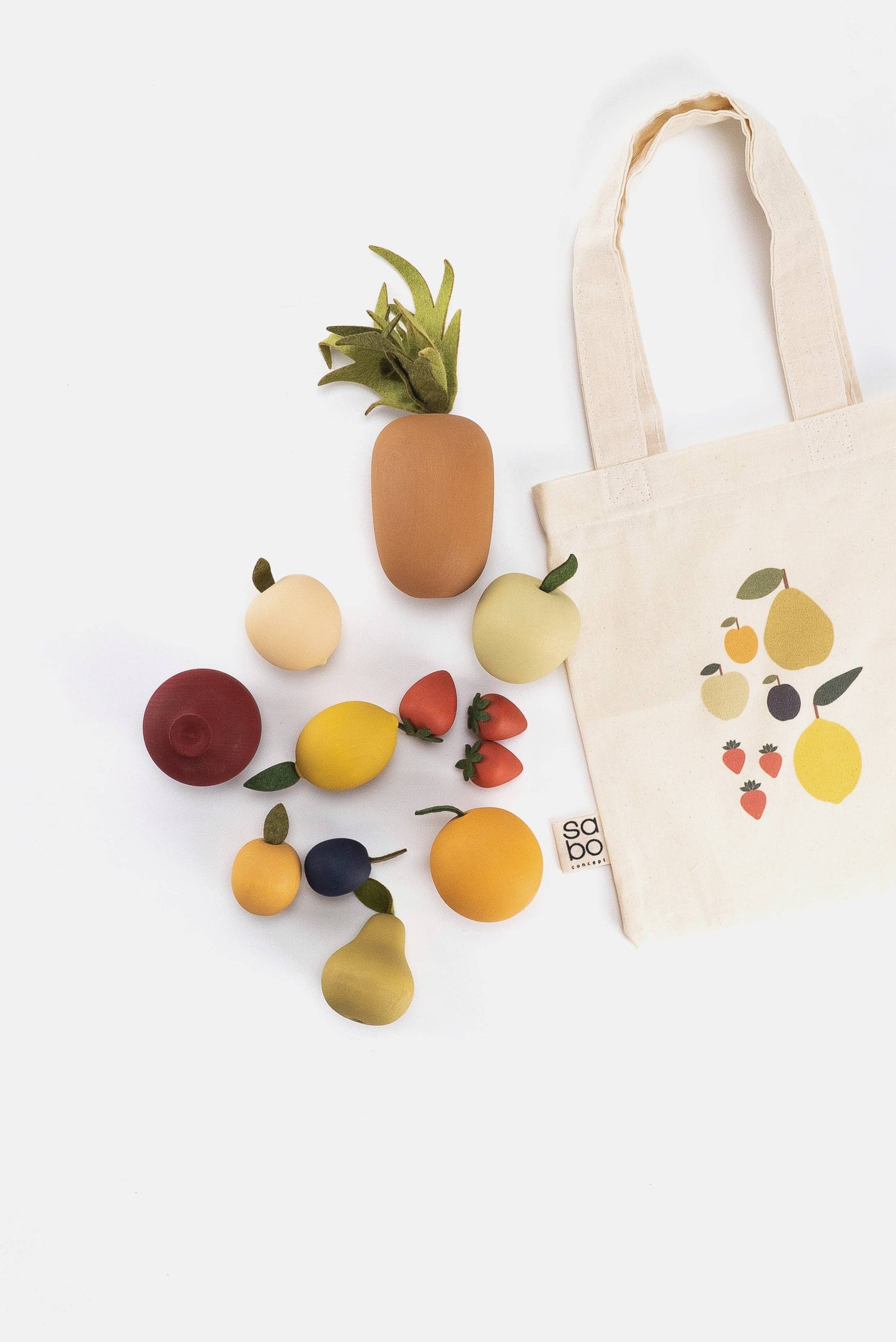 Wooden Fruit Toys | Big Fruit Toy Set | Food Toy