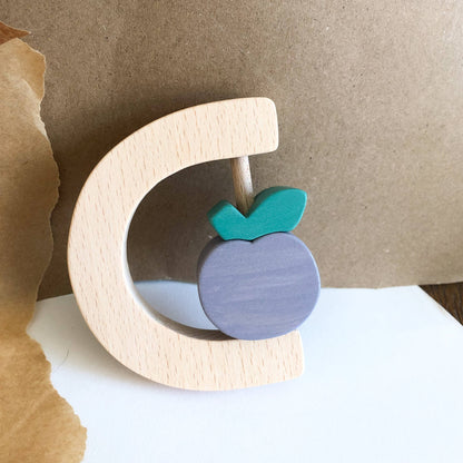 Plum fruit rattle