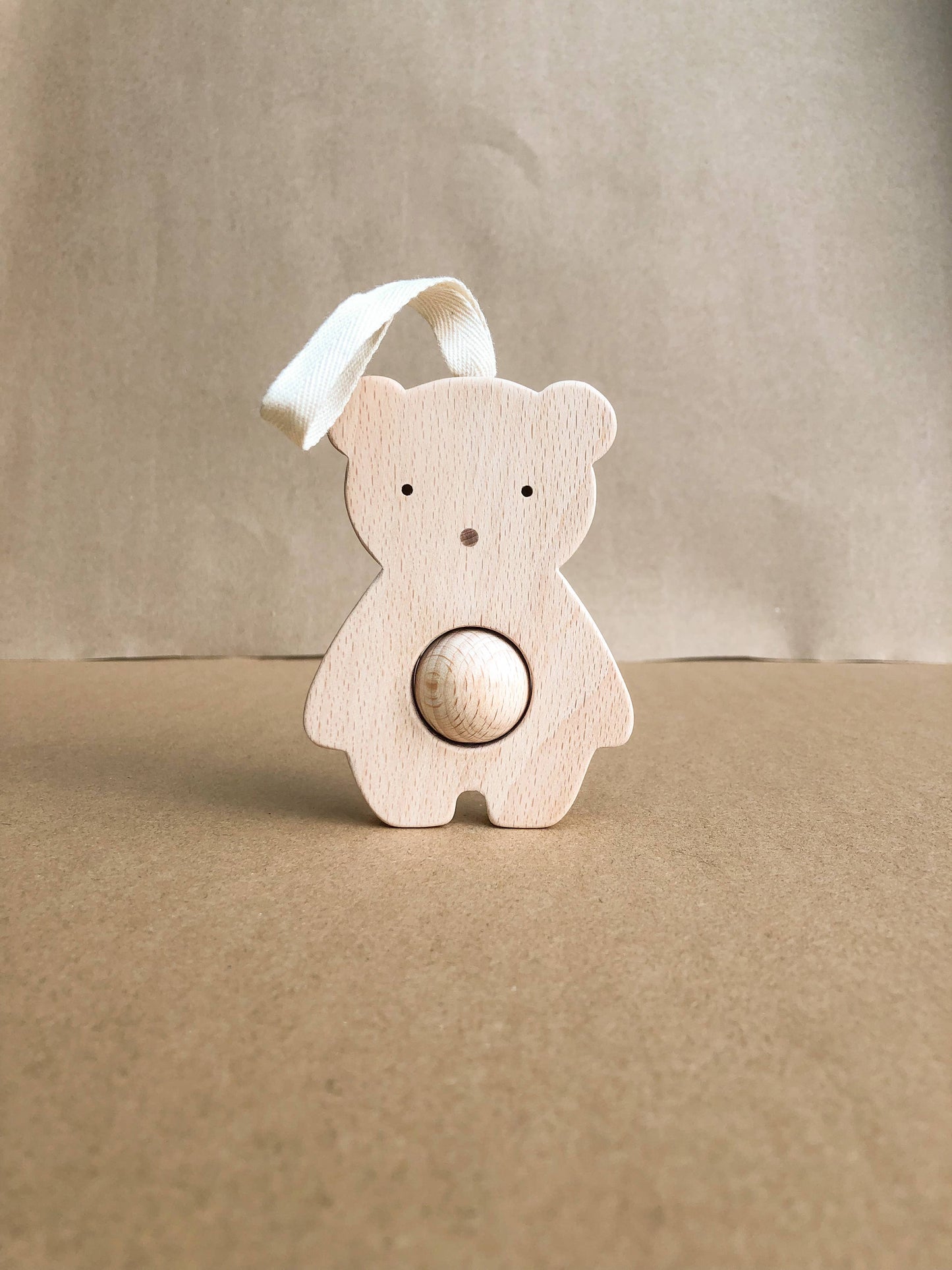 Wooden bear rattle - JOJO