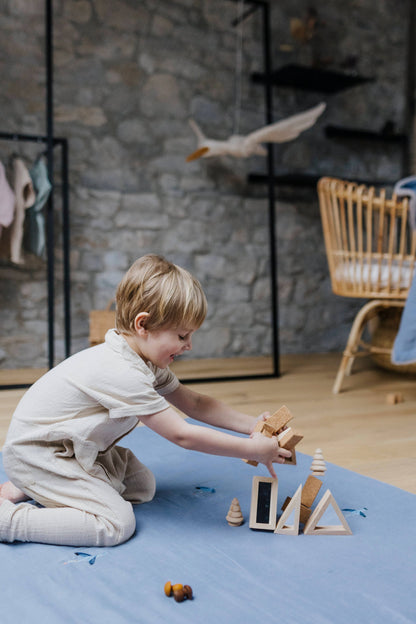 Linen play mat 123x115cm