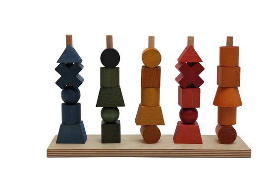 Rainbow stacking toy - Montessori