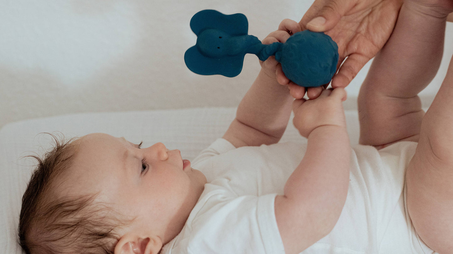 Rattle Elephant - Blue