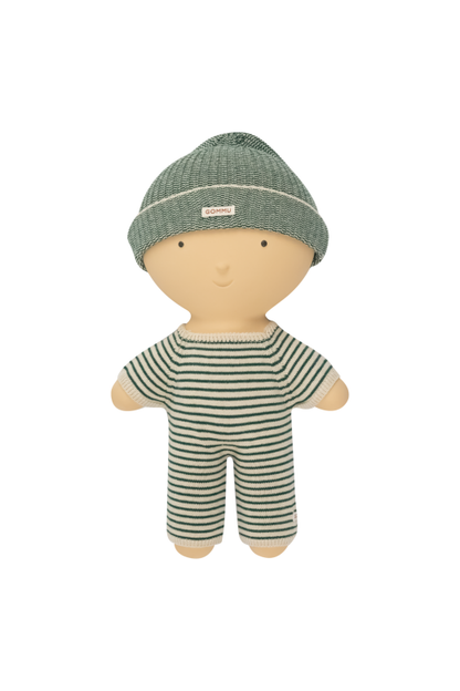 GOMMU FRENCH STRIPES LONG ONE-PIECE