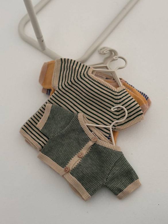 GOMMU MICRO STRIPES CARDIGAN