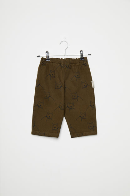 City dog all over canvas baby pants