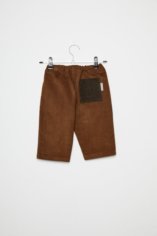 Pom pom dog corduroy baby pants