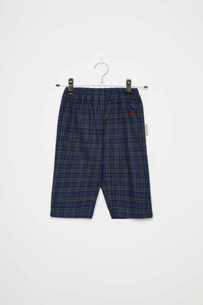 Checkered popelin baby pants
