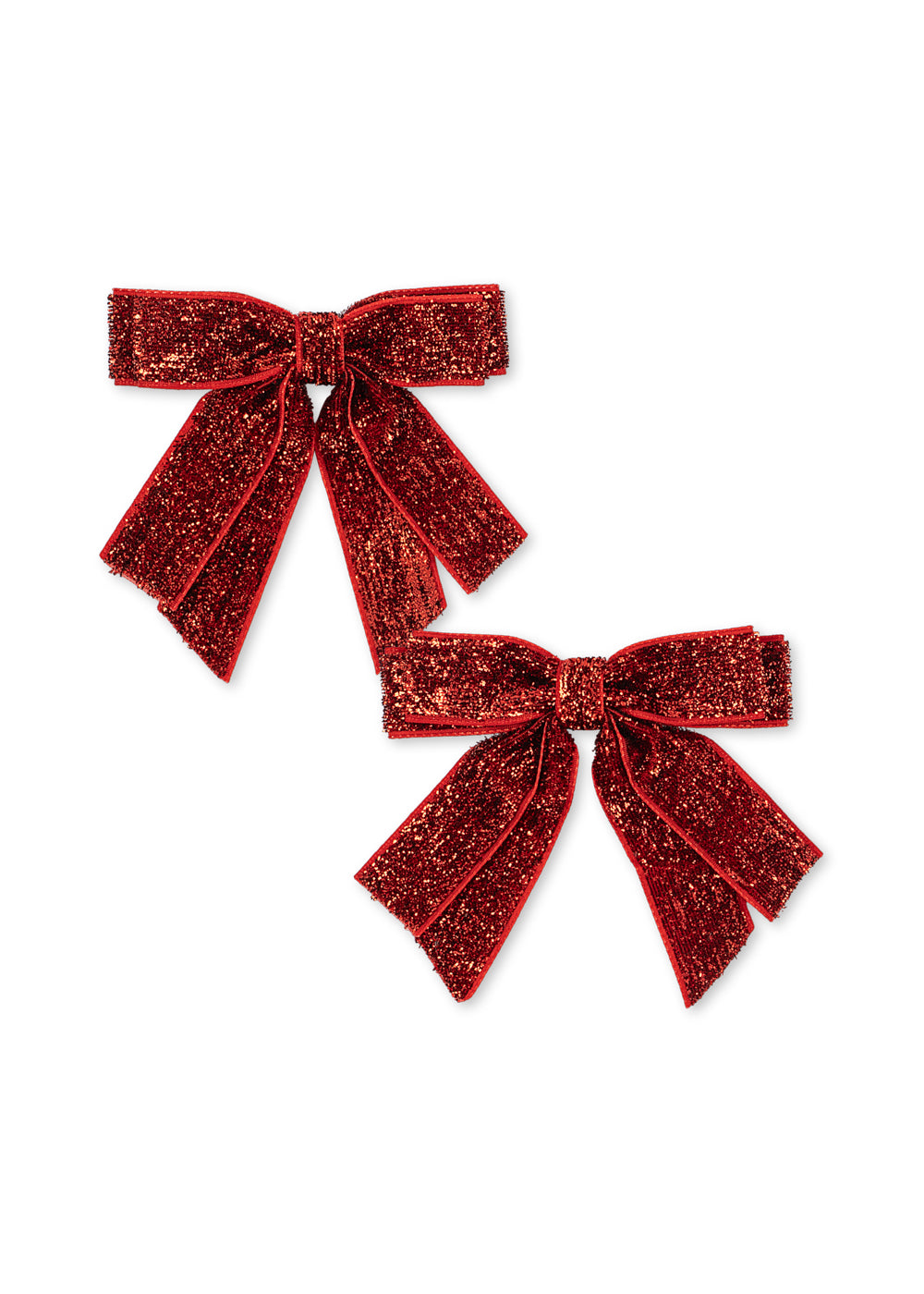 2 Pack Velvet Double Bow Hair Clips