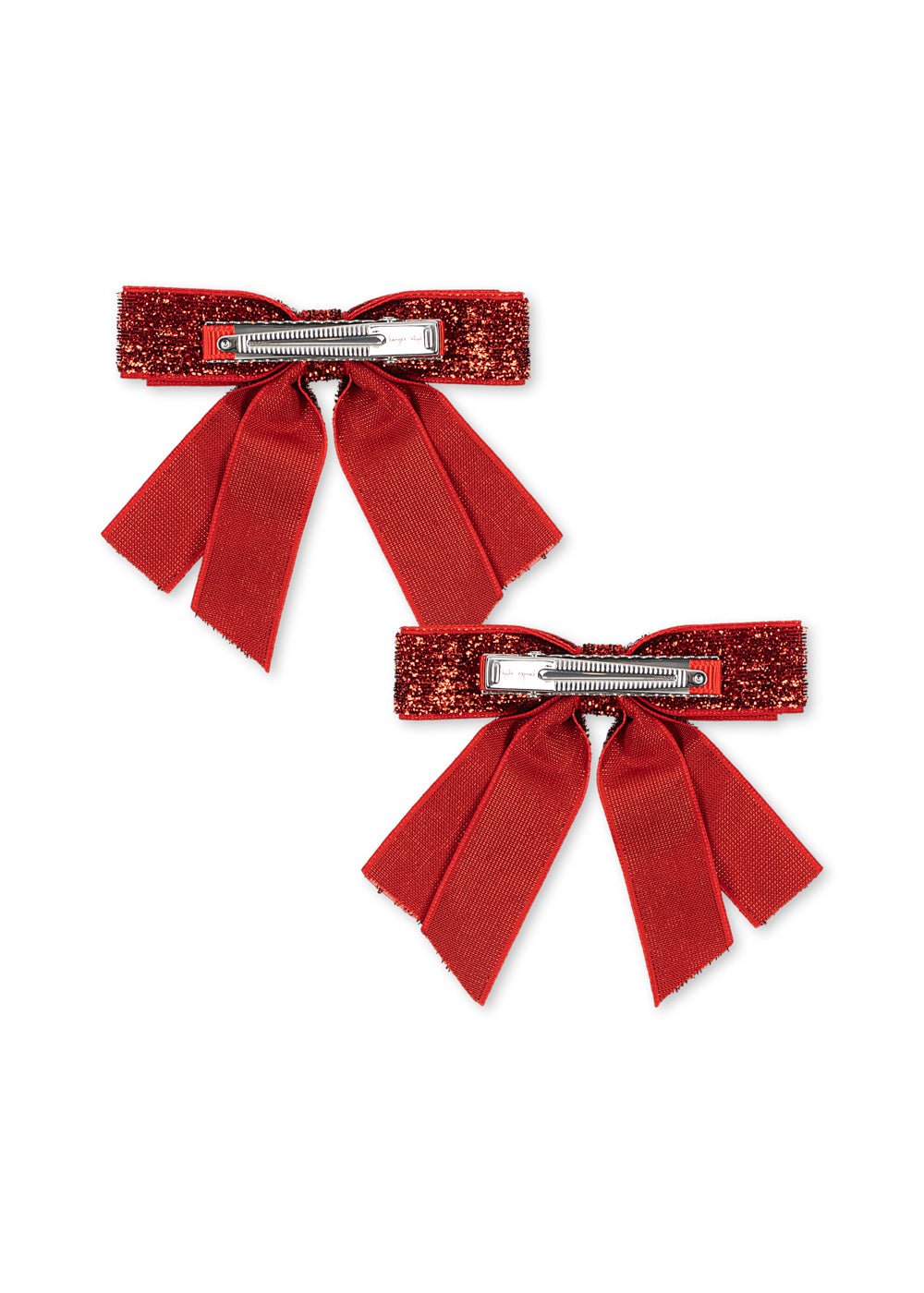 2 Pack Velvet Double Bow Hair Clips