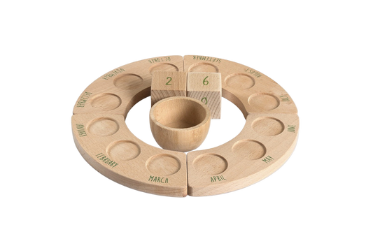 Plataformas, cubos y cuenco calendario perpetuo