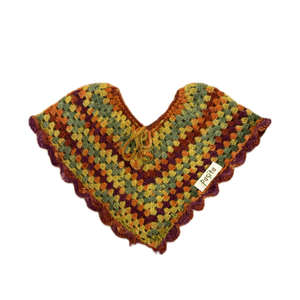 Colorful Baby Crochet Poncho