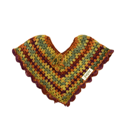 Colorful Baby Crochet Poncho