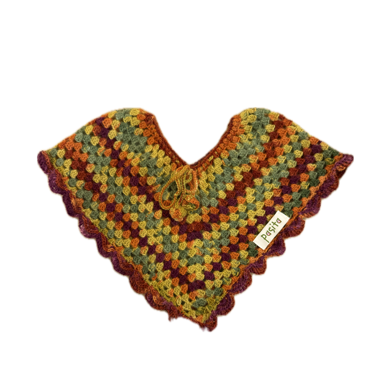 Colorful Baby Crochet Poncho