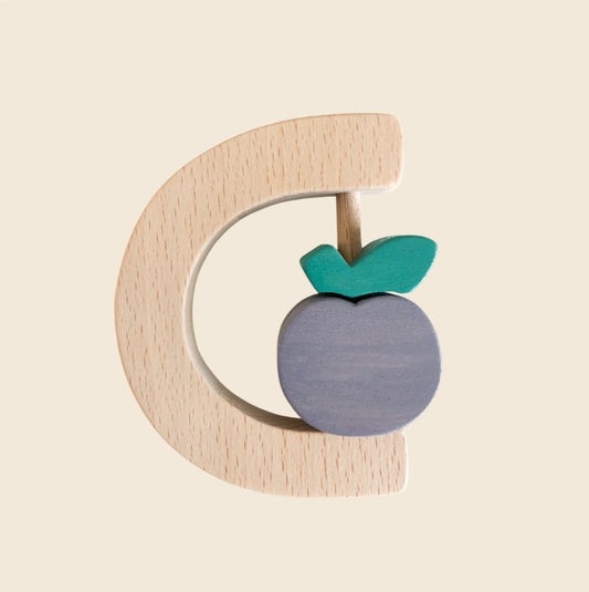 Plum fruit rattle