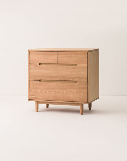 Pure oak wood dresser