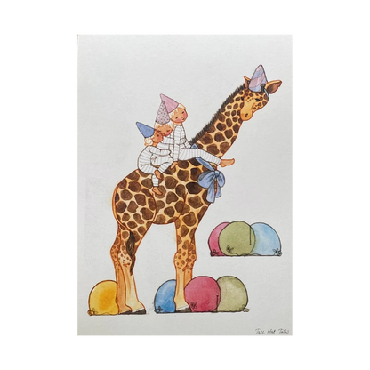 Giraffe Postcard Cut Out
