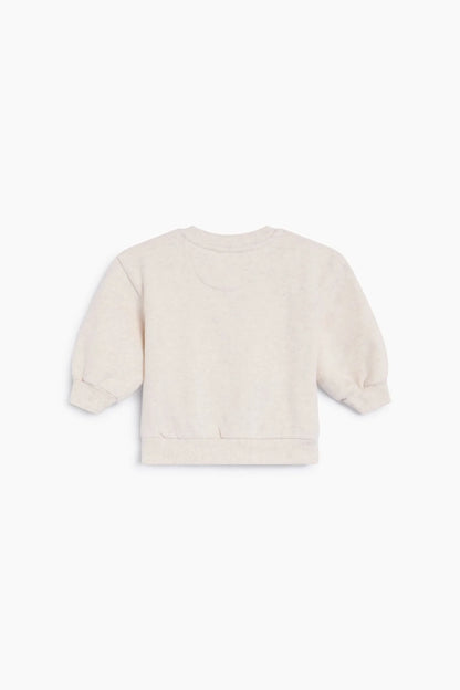 TNS Logo Baby Sweatshirt Whisper White Melange