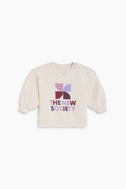 TNS Logo Baby Sweatshirt Whisper White Melange