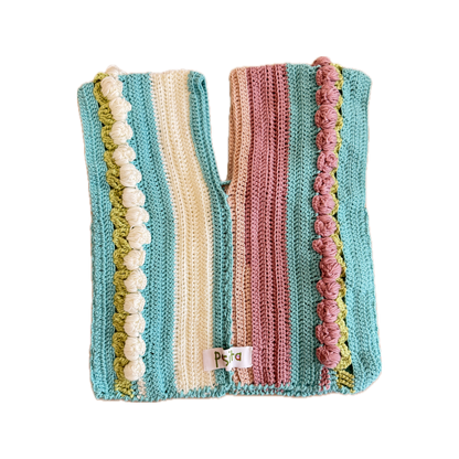 Pastel Pom-Pom Detail Vest