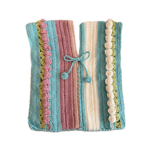 Pastel Pom-Pom Detail Vest