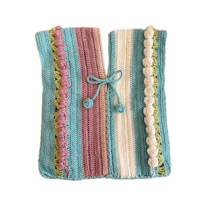 Pastel Pom-Pom Detail Vest