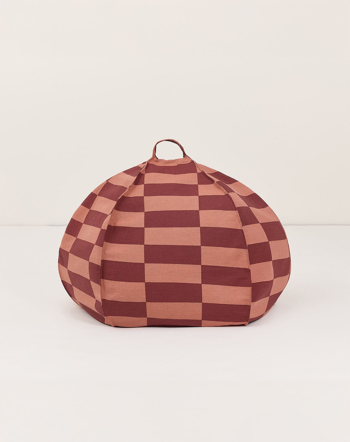 Round beanbag - kid size - Vibes - maroon tiles
